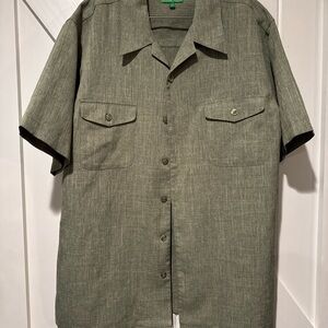 Olive Casual Button Down Shirt for Men